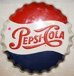 Pepsi-Cola metal sign