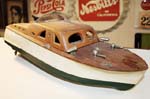 wooden model boat