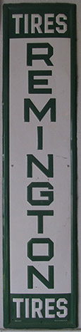 Remington tires sign